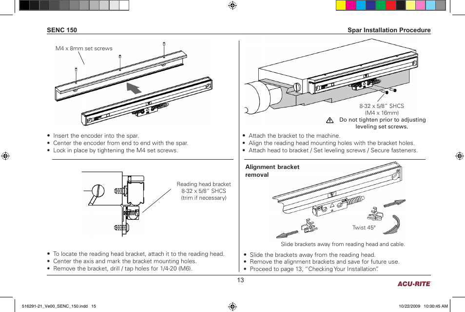 ACU-RITE SENC 150 User Manual | Page 15 / 24