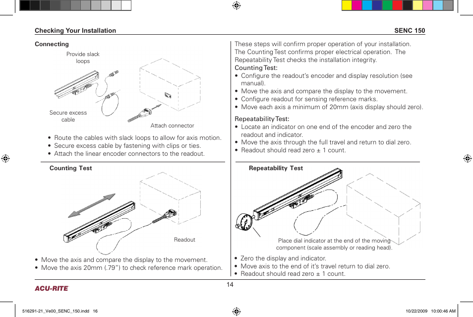 ACU-RITE SENC 150 User Manual | Page 16 / 24