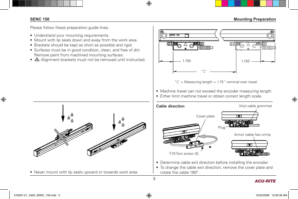 ACU-RITE SENC 150 User Manual | Page 5 / 24