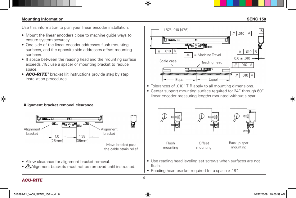 ACU-RITE SENC 150 User Manual | Page 6 / 24