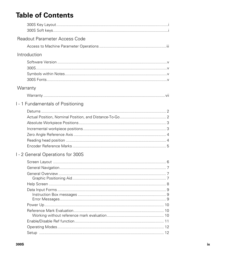ACU-RITE 300S User Manual | Page 11 / 120