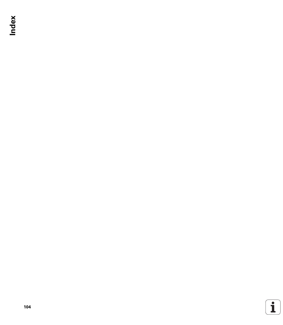 Index | ACU-RITE 300S User Manual | Page 118 / 120