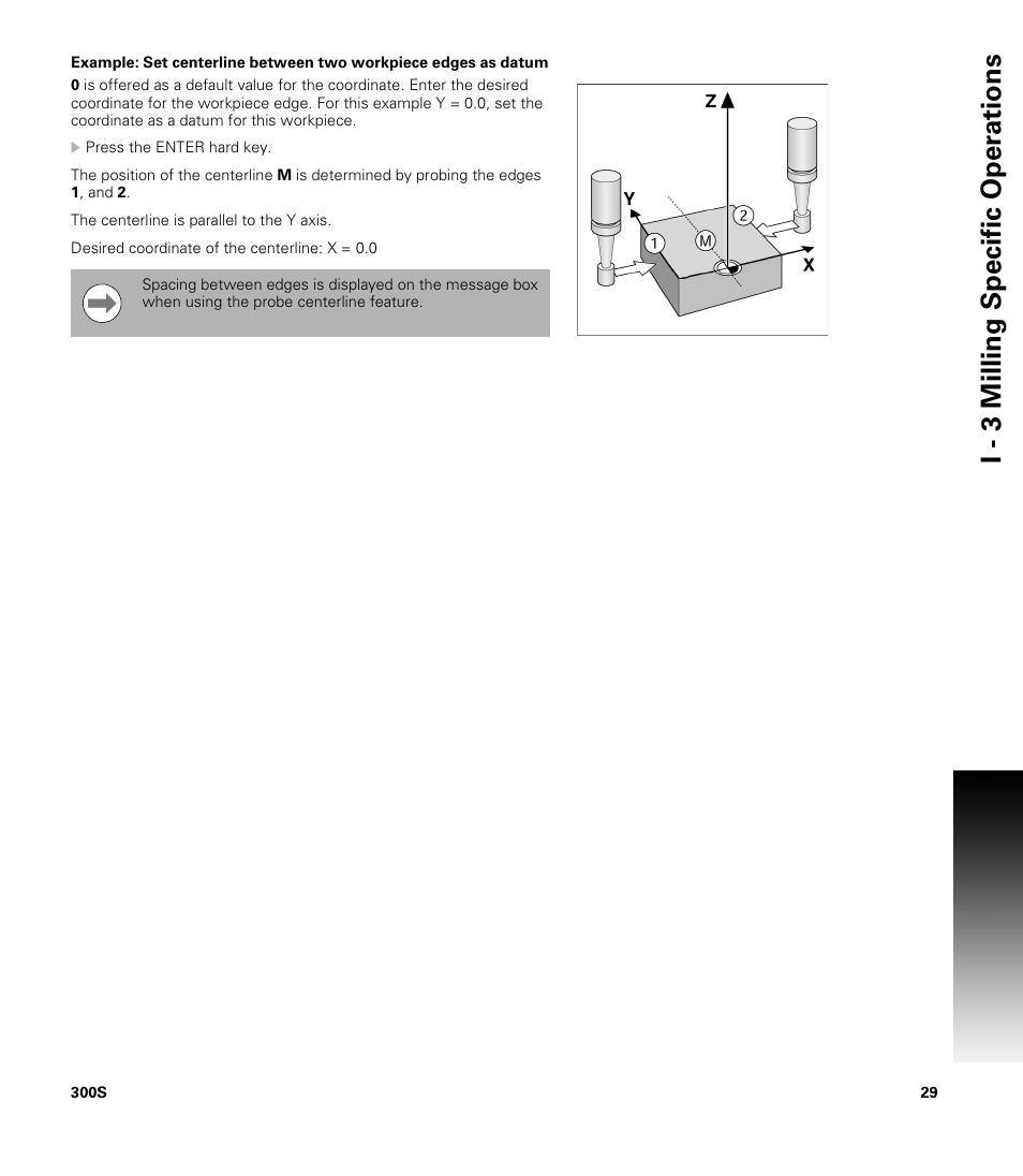 I - 3 milling specific oper ations | ACU-RITE 300S User Manual | Page 43 / 120