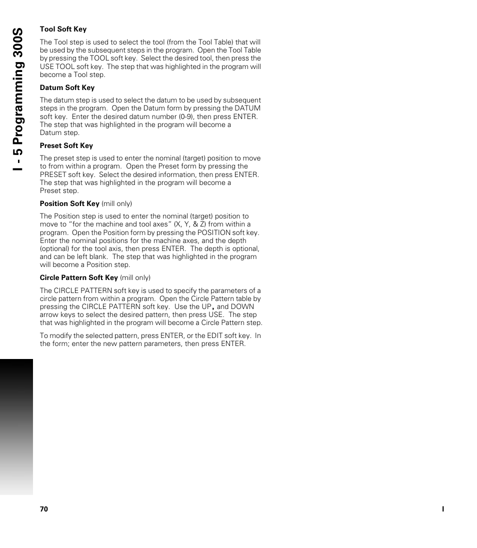 I - 5 pr ogr amming 30 0s | ACU-RITE 300S User Manual | Page 84 / 120