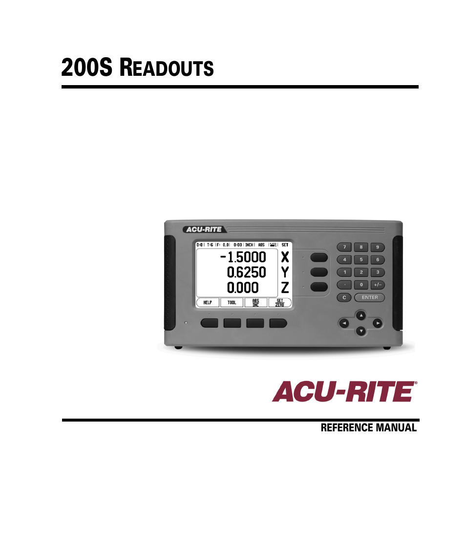 ACU-RITE 200S User Manual | 98 pages