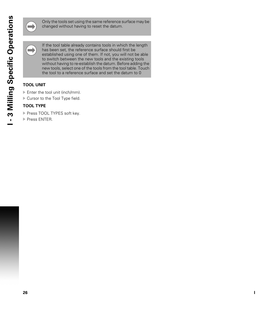 I - 3 milling specific oper ations | ACU-RITE 200S User Manual | Page 40 / 98