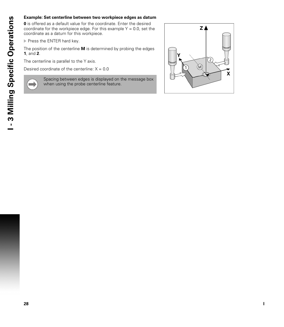 I - 3 milling specific oper ations | ACU-RITE 200S User Manual | Page 42 / 98