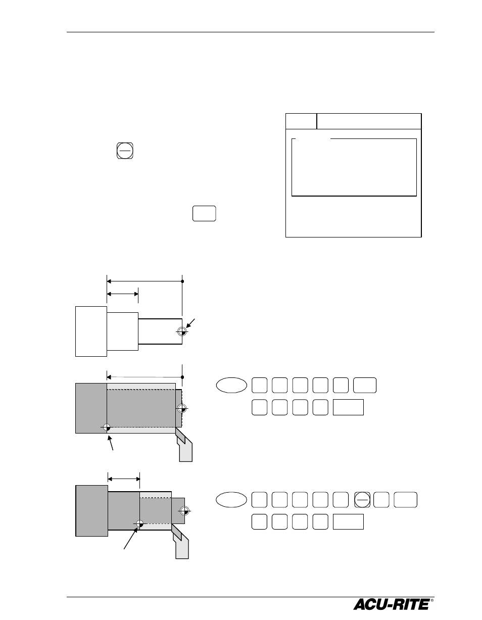 Position steps, Key to move from one axis to another | ACU-RITE VRO 300T User Manual | Page 26 / 61