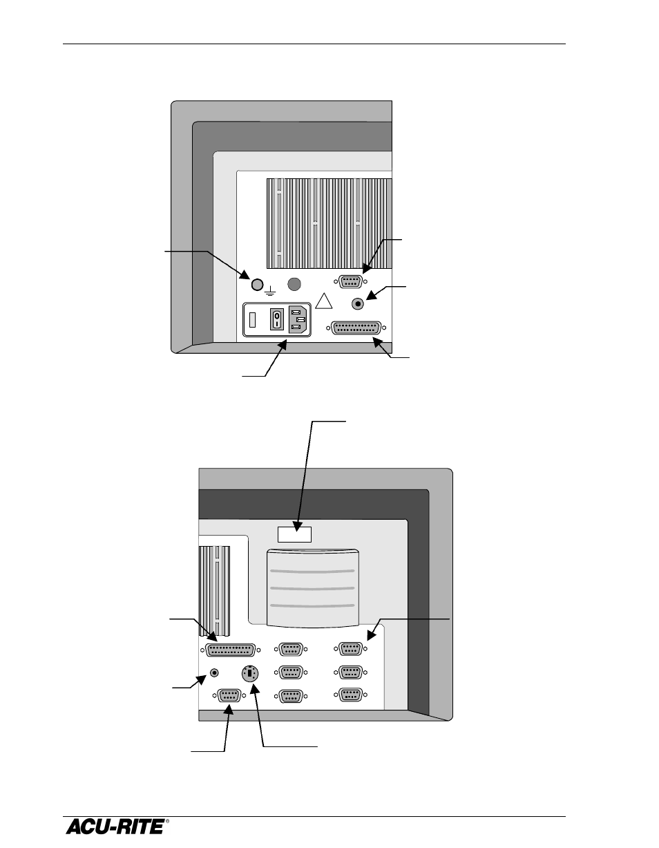 Connections, Introduction vro 300t 2 | ACU-RITE VRO 300T User Manual | Page 9 / 61