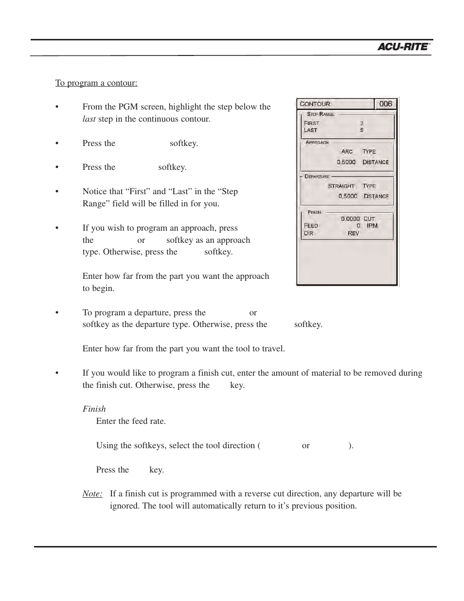 Program steps, Operation manual | ACU-RITE MILLPWR 2 Axes User Manual | Page 128 / 225
