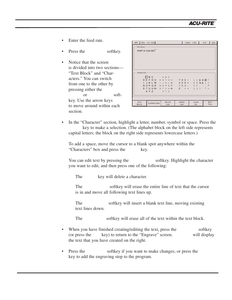 Program steps, Operation manual | ACU-RITE MILLPWR 2 Axes User Manual | Page 130 / 225