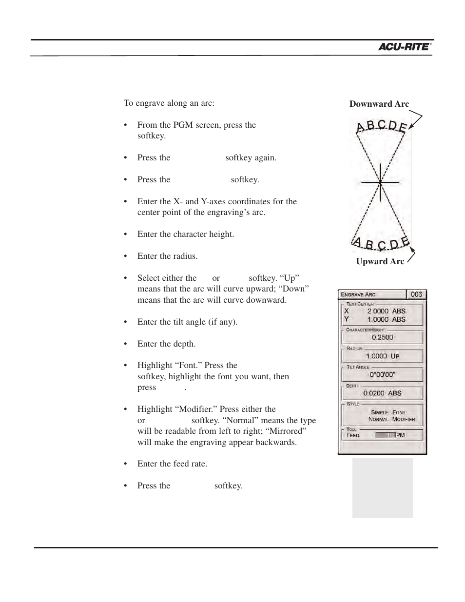 Program steps, Operation manual | ACU-RITE MILLPWR 2 Axes User Manual | Page 132 / 225