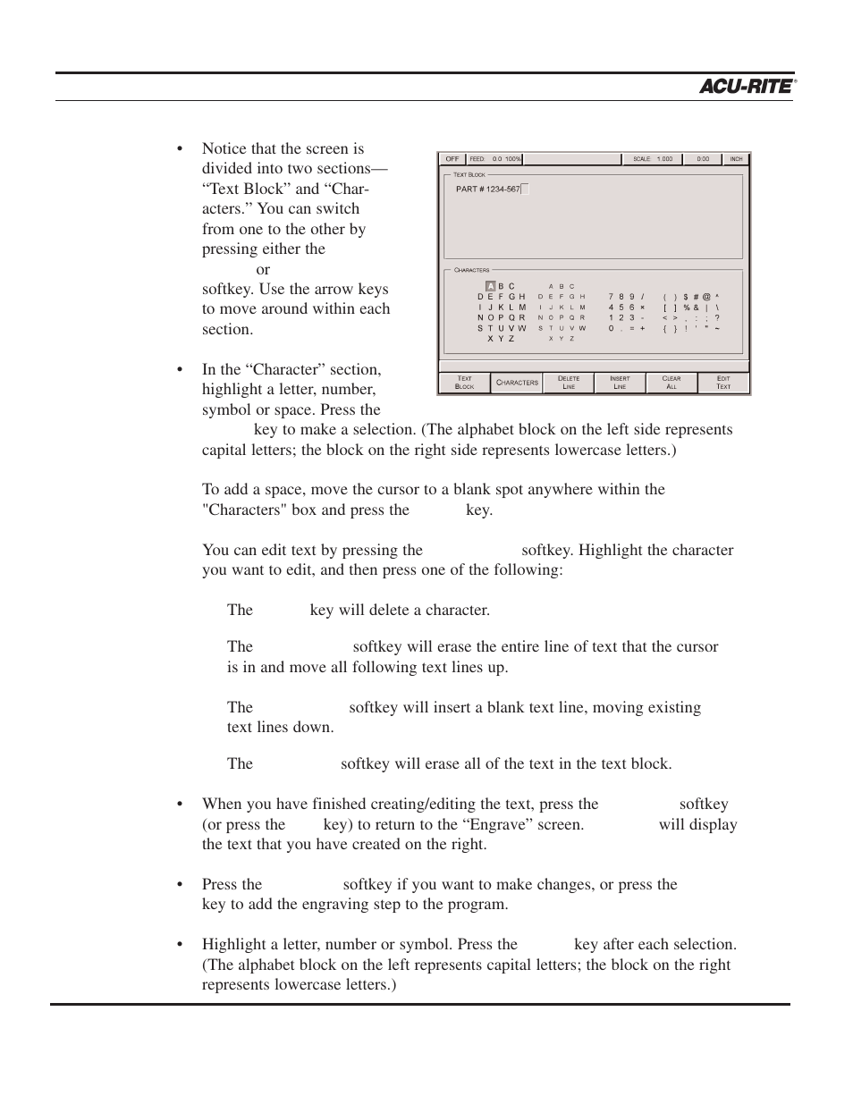 Program steps, Operation manual | ACU-RITE MILLPWR 2 Axes User Manual | Page 133 / 225