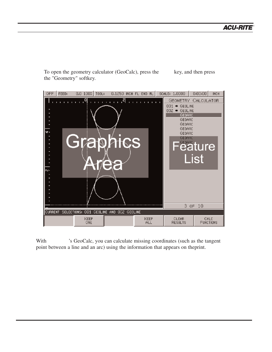 Calculator | ACU-RITE MILLPWR 2 Axes User Manual | Page 155 / 225