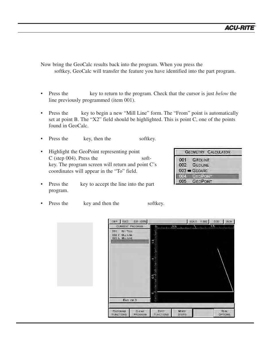 Calculator, Operation manual | ACU-RITE MILLPWR 2 Axes User Manual | Page 167 / 225