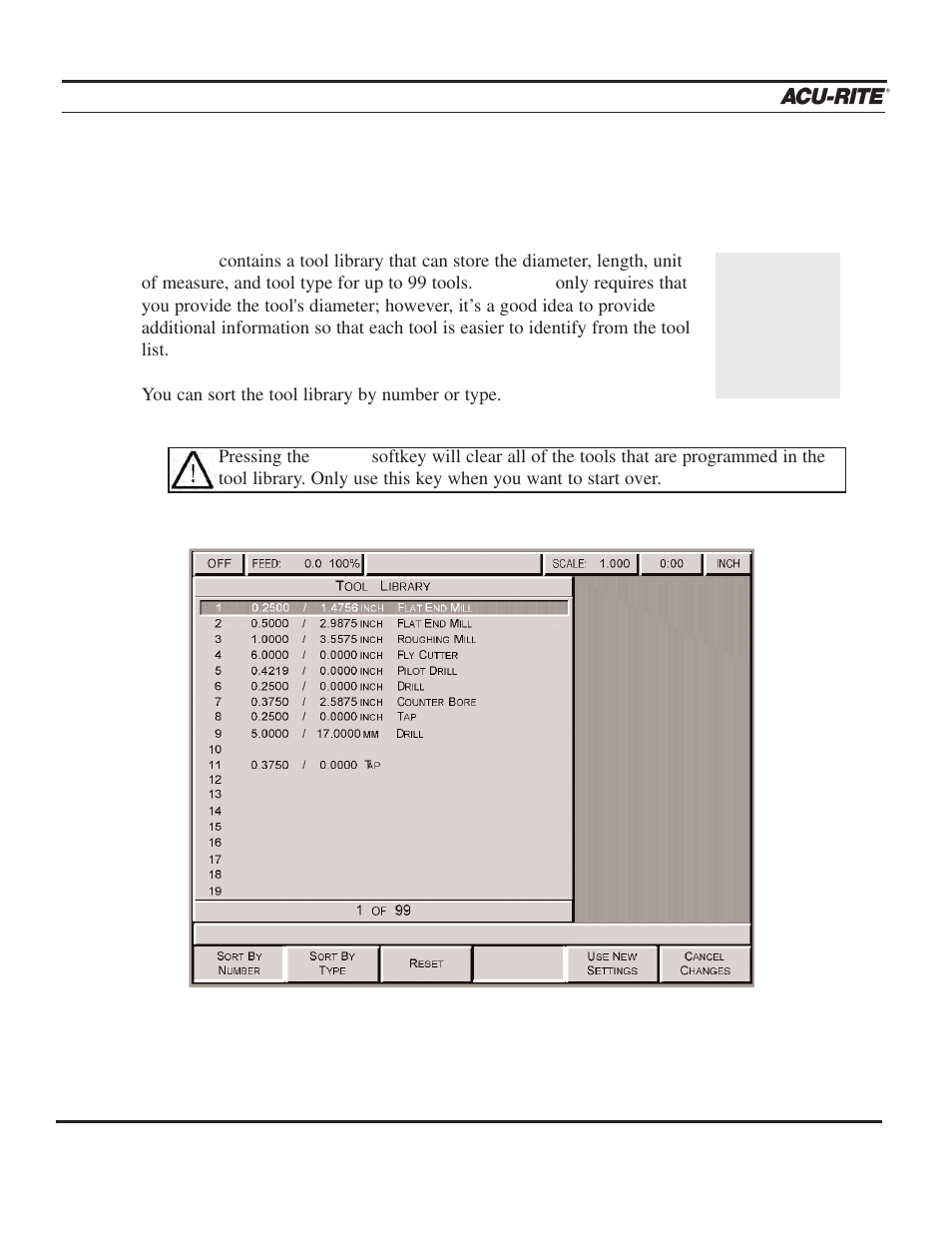 Setup | ACU-RITE MILLPWR 2 Axes User Manual | Page 171 / 225