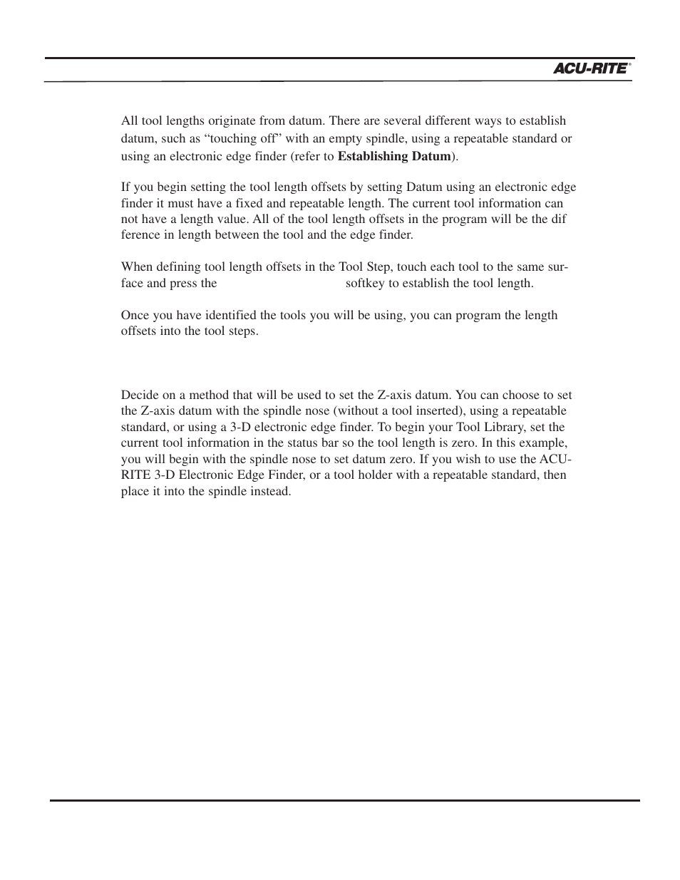 Setup | ACU-RITE MILLPWR 2 Axes User Manual | Page 174 / 225