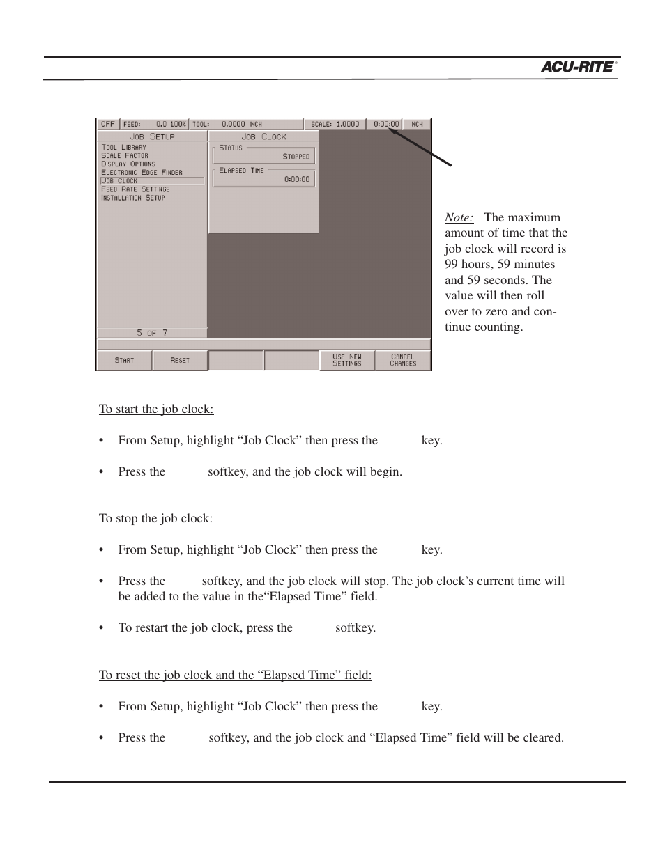 Setup, Operation manual | ACU-RITE MILLPWR 2 Axes User Manual | Page 184 / 225