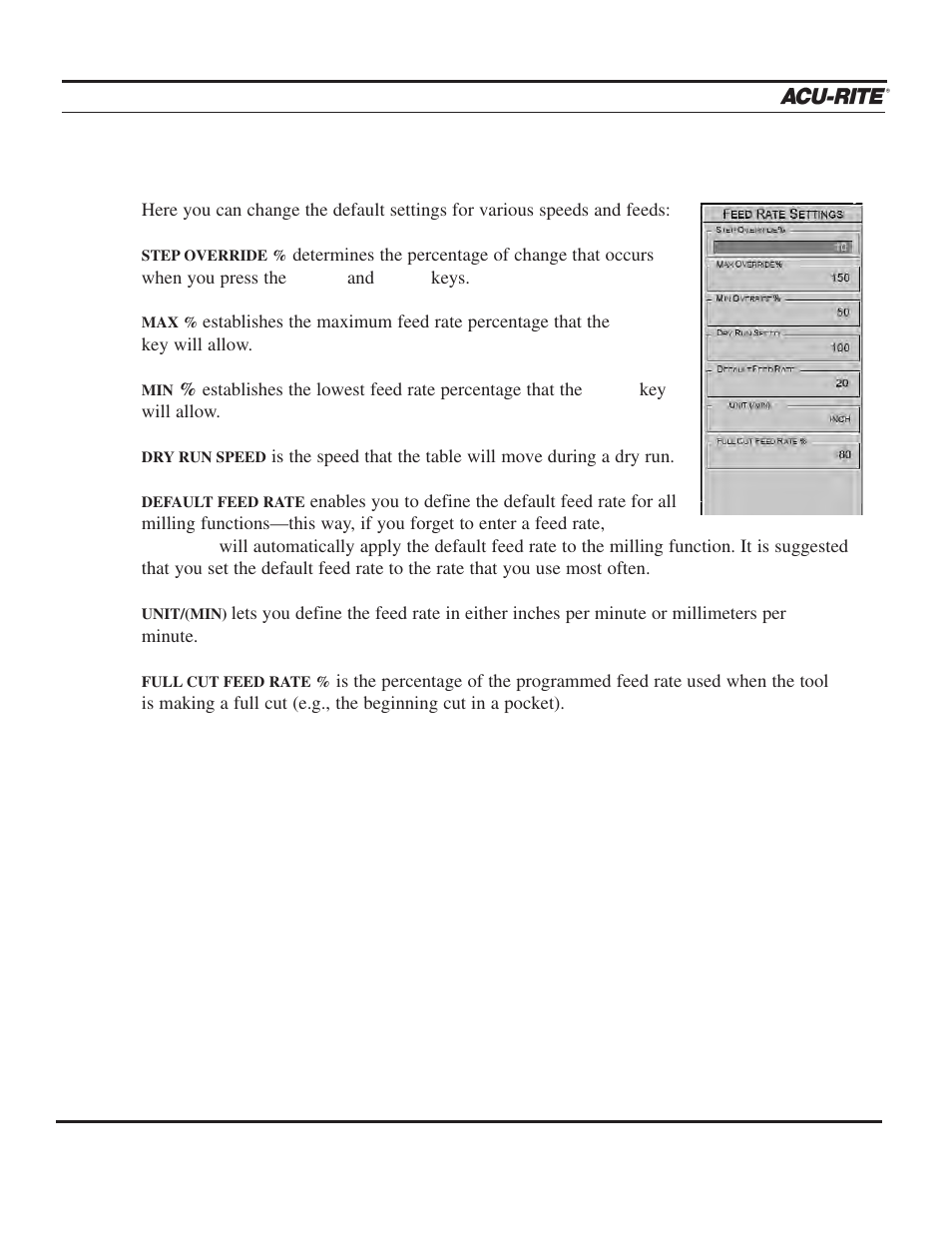 Setup, Operation manual | ACU-RITE MILLPWR 2 Axes User Manual | Page 185 / 225
