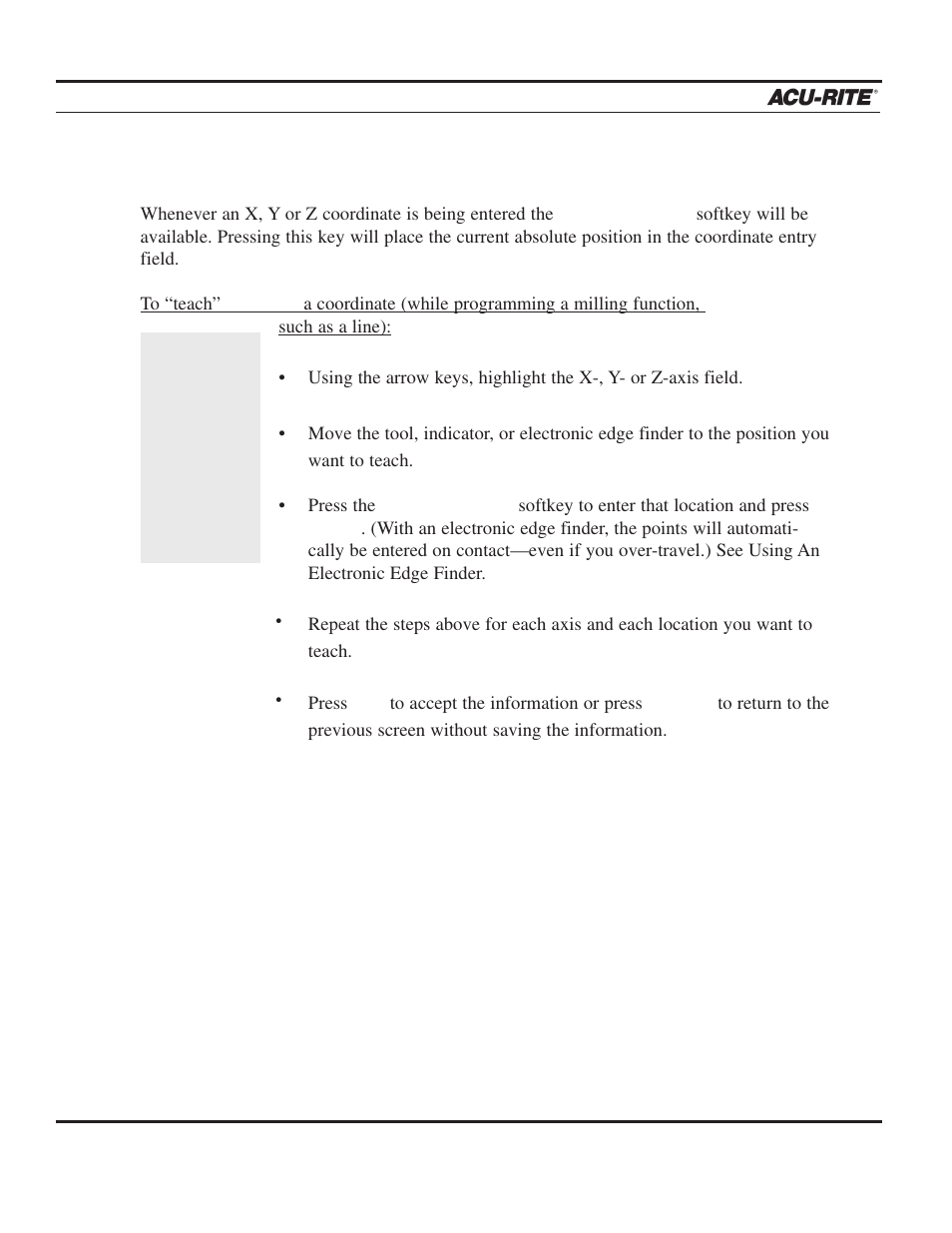 ACU-RITE MILLPWR 2 Axes User Manual | Page 21 / 225