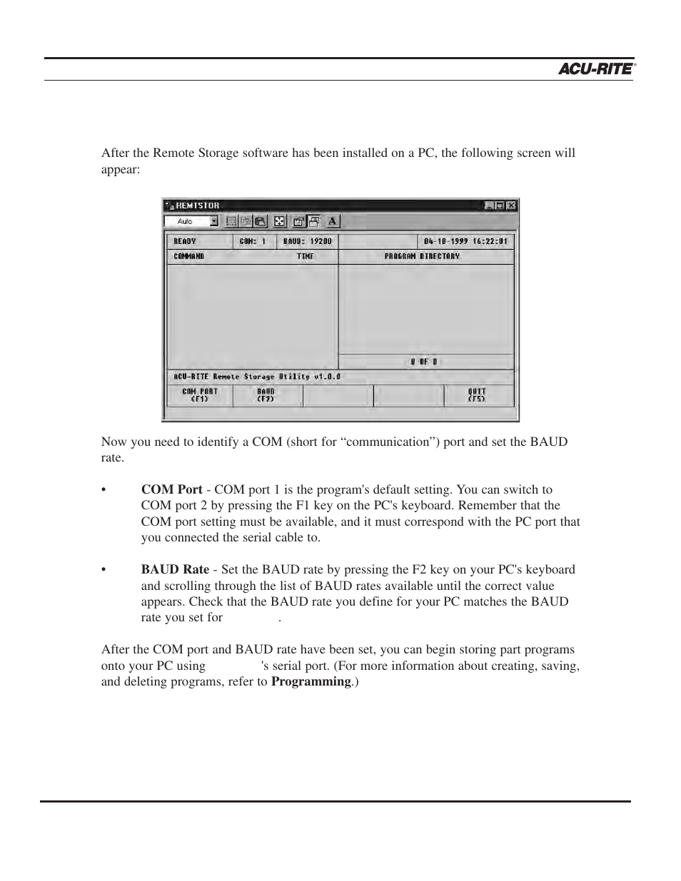 Remote storage | ACU-RITE MILLPWR 2 Axes User Manual | Page 211 / 225