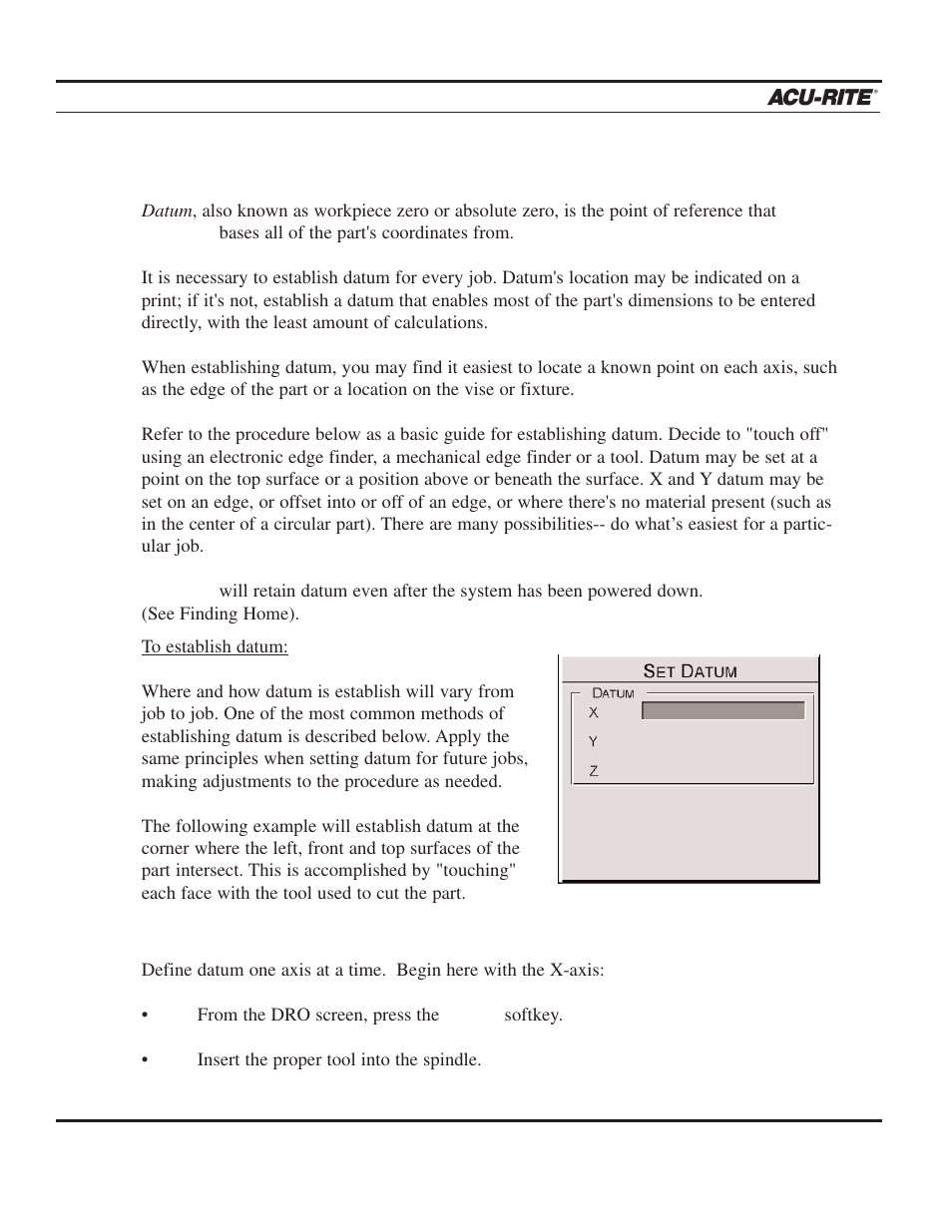 ACU-RITE MILLPWR 2 Axes User Manual | Page 25 / 225