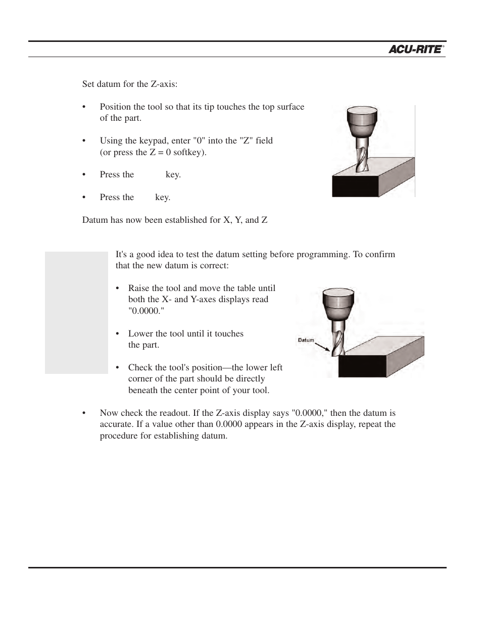 ACU-RITE MILLPWR 2 Axes User Manual | Page 27 / 225