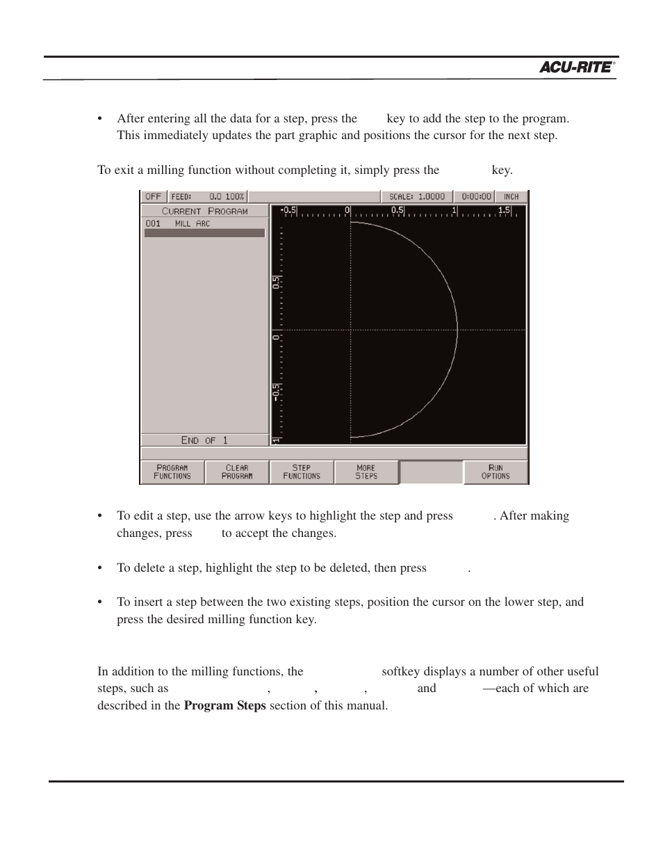 Programming, Operation manual | ACU-RITE MILLPWR 2 Axes User Manual | Page 34 / 225