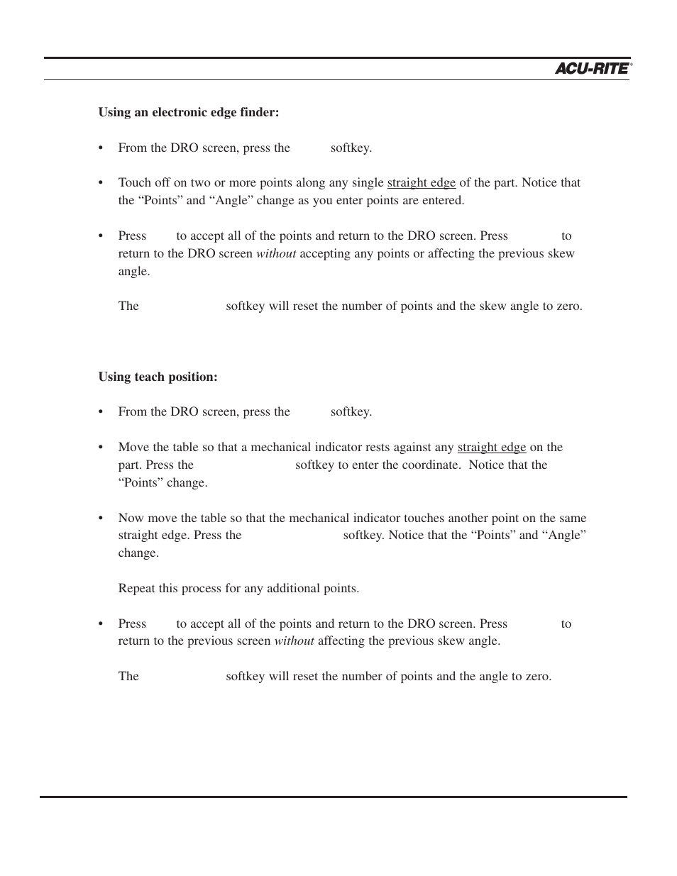 Programming, Operation manual | ACU-RITE MILLPWR 2 Axes User Manual | Page 37 / 225