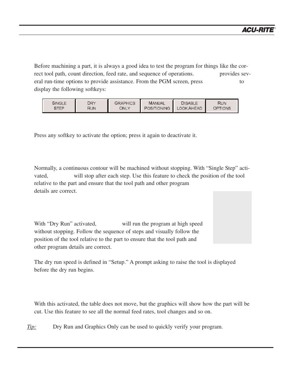 Programming, Operation manual | ACU-RITE MILLPWR 2 Axes User Manual | Page 41 / 225