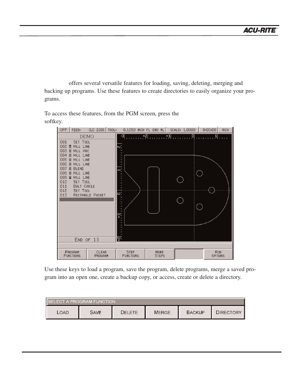 Programming | ACU-RITE MILLPWR 2 Axes User Manual | Page 46 / 225
