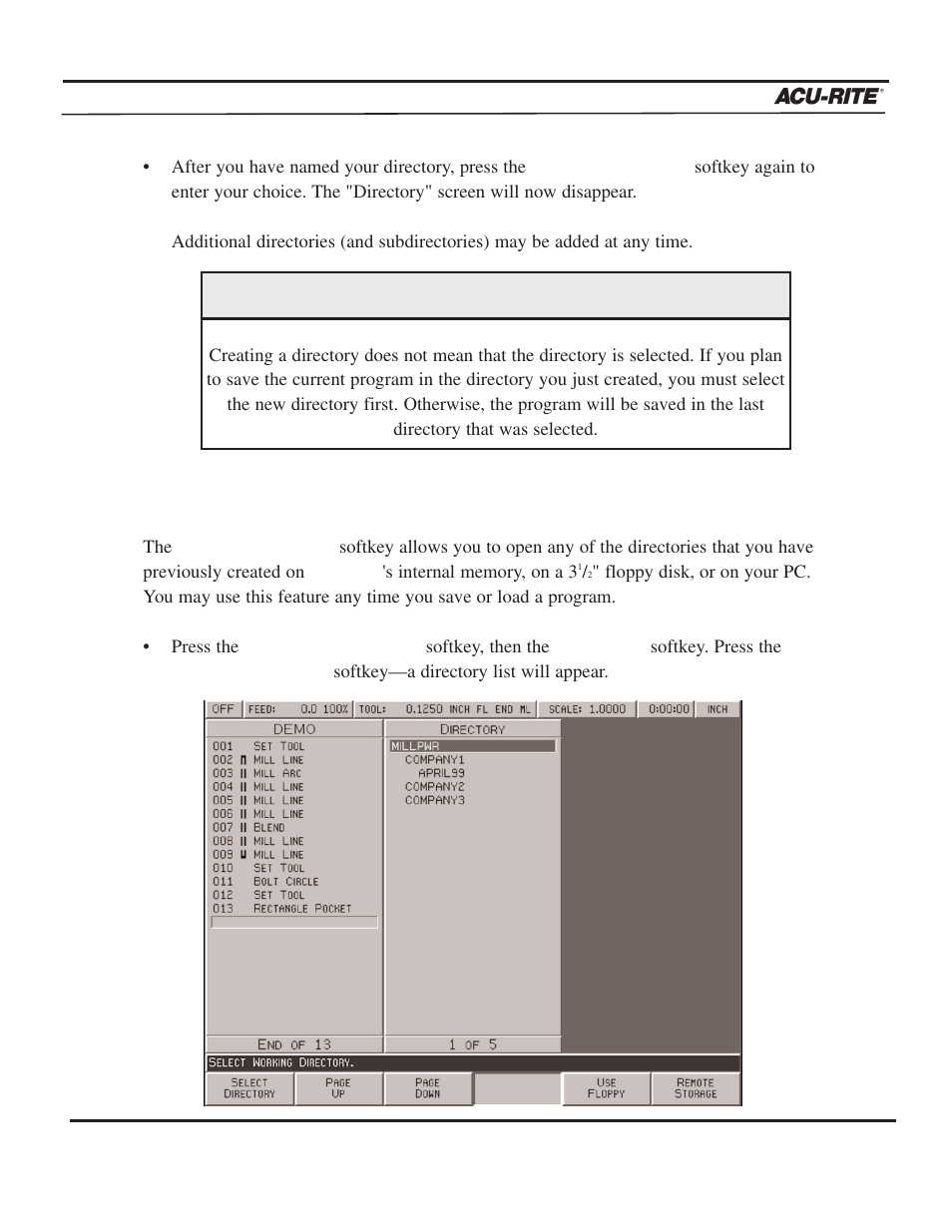 Programming, Operation manual | ACU-RITE MILLPWR 2 Axes User Manual | Page 50 / 225