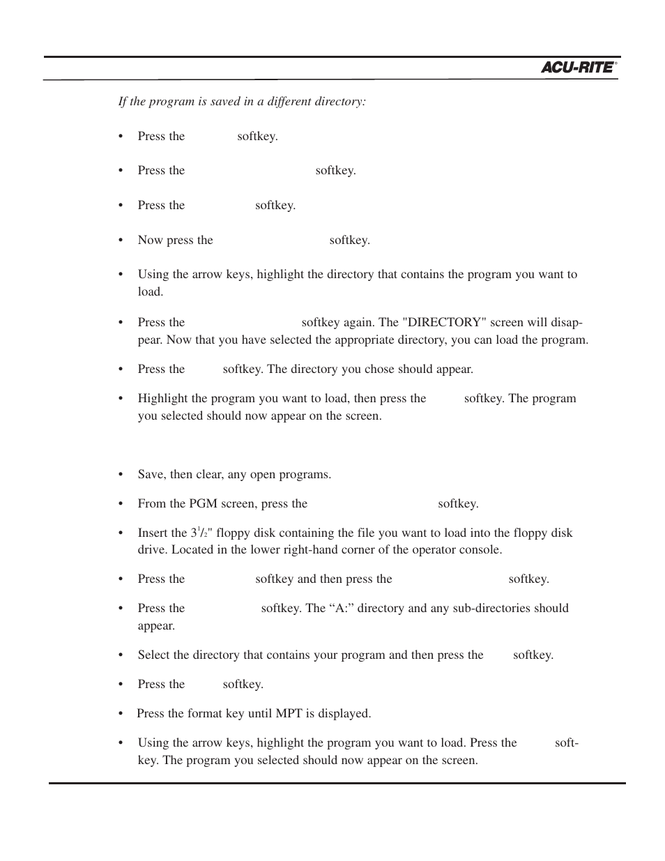 Programming, Operation manual | ACU-RITE MILLPWR 2 Axes User Manual | Page 56 / 225