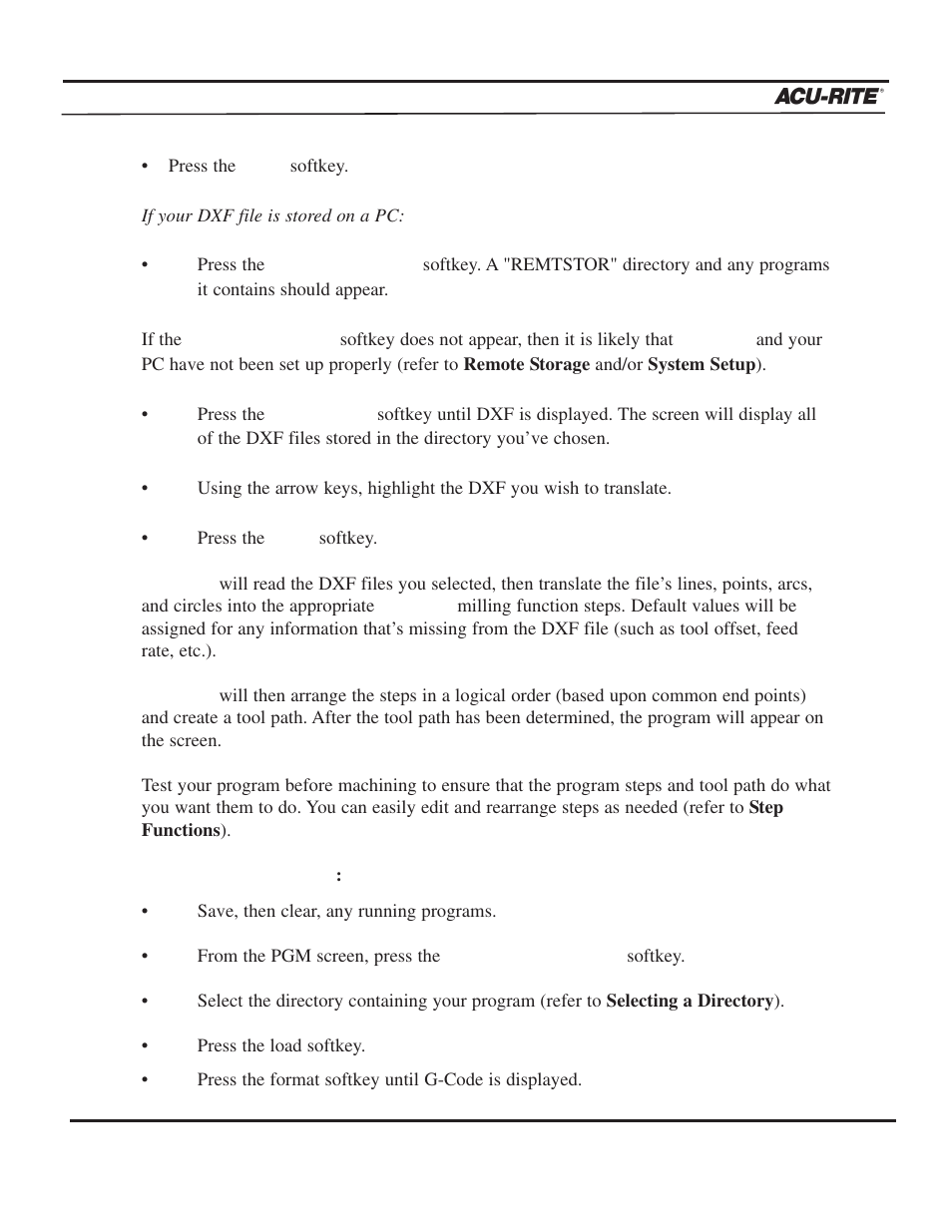 Programming, Operation manual | ACU-RITE MILLPWR 2 Axes User Manual | Page 58 / 225