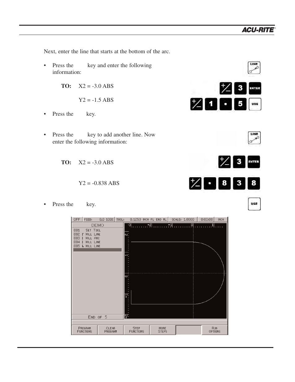 Demonstration | ACU-RITE MILLPWR 2 Axes User Manual | Page 77 / 225