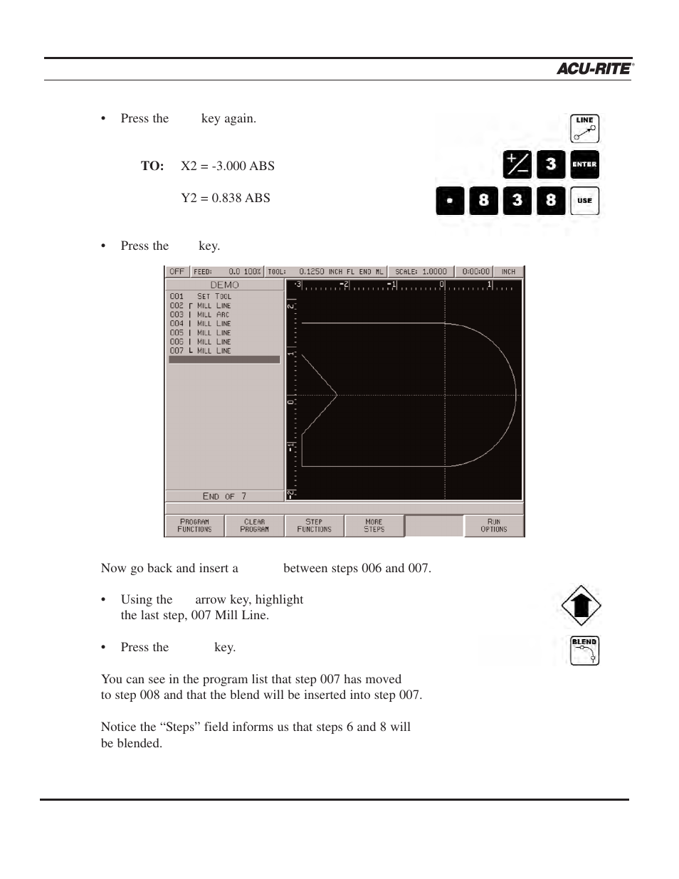 Demonstration | ACU-RITE MILLPWR 2 Axes User Manual | Page 79 / 225
