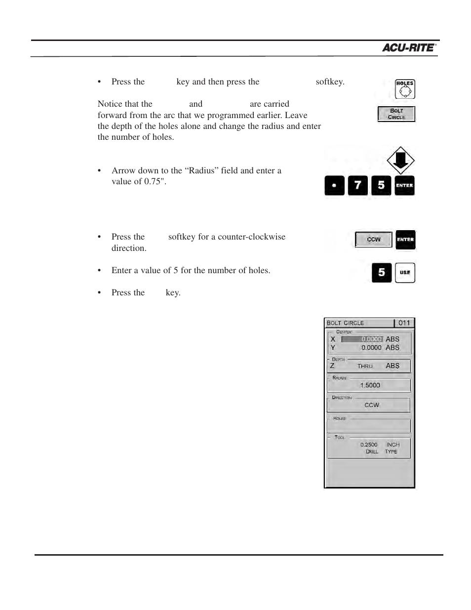 Demonstration, Operation manual | ACU-RITE MILLPWR 2 Axes User Manual | Page 82 / 225