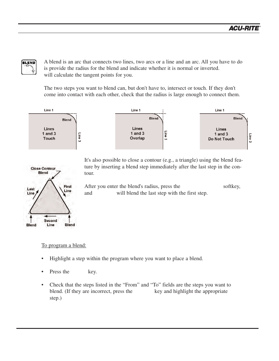Program steps | ACU-RITE MILLPWR 2 Axes User Manual | Page 99 / 225