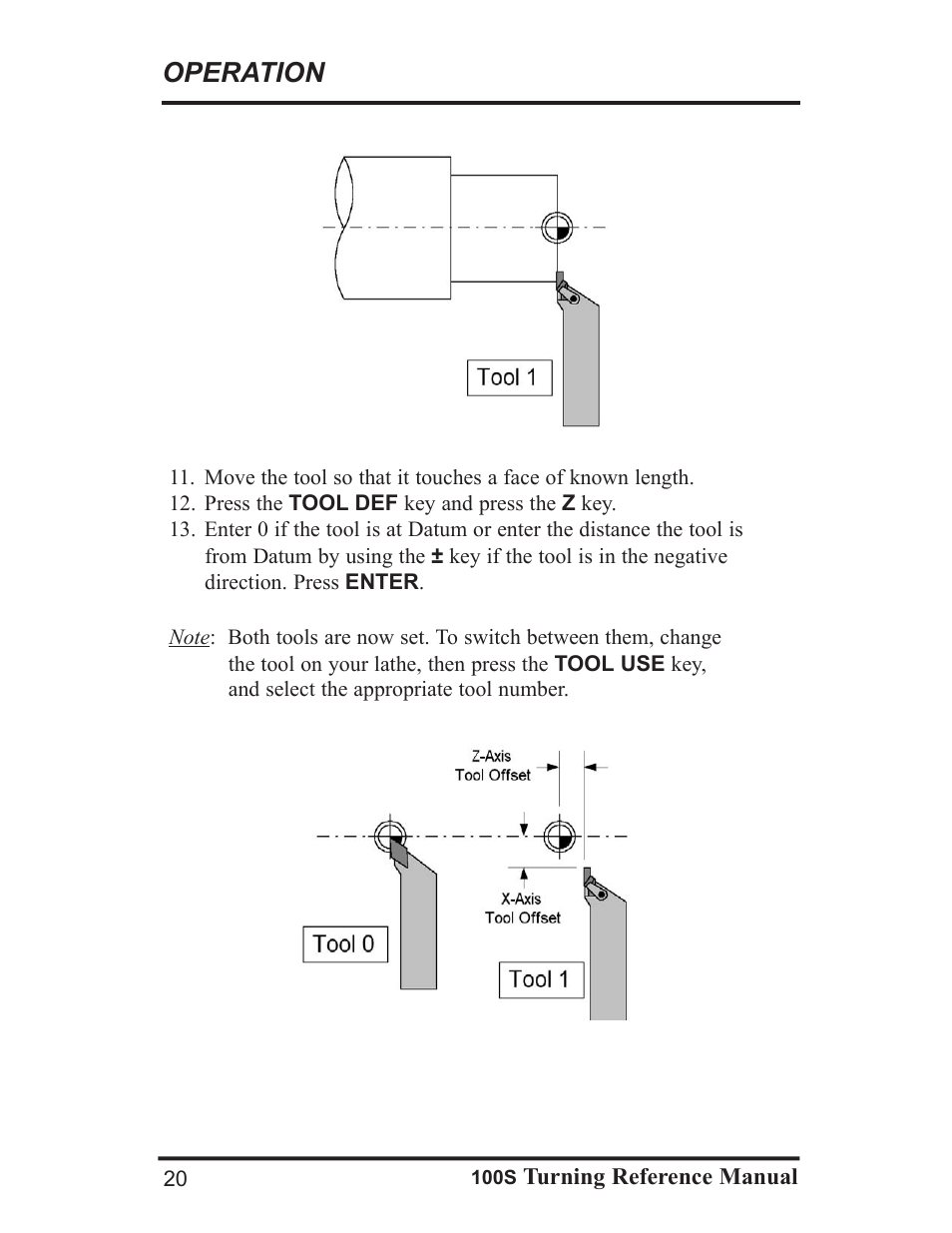 Operation | ACU-RITE 100S User Manual | Page 23 / 37