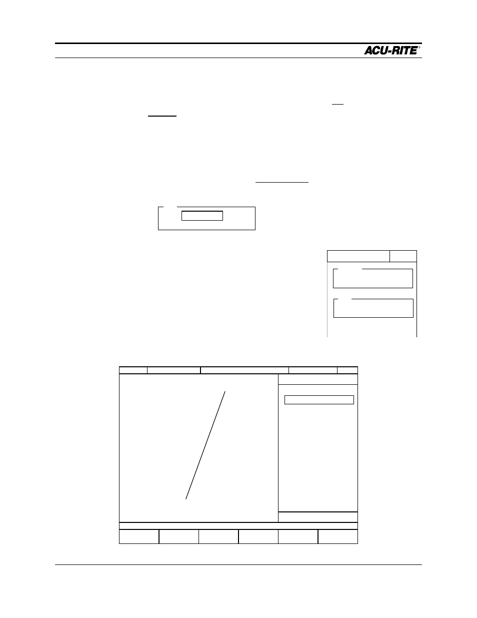 Calculator mill pwr, Operation manual, Entering the lines press the | We know the angle of the line from the datum is, Field, press the, Radius) and, Field and enter, Press, And the line is drawn | ACU-RITE MILLPWR Old Style User Manual | Page 105 / 135