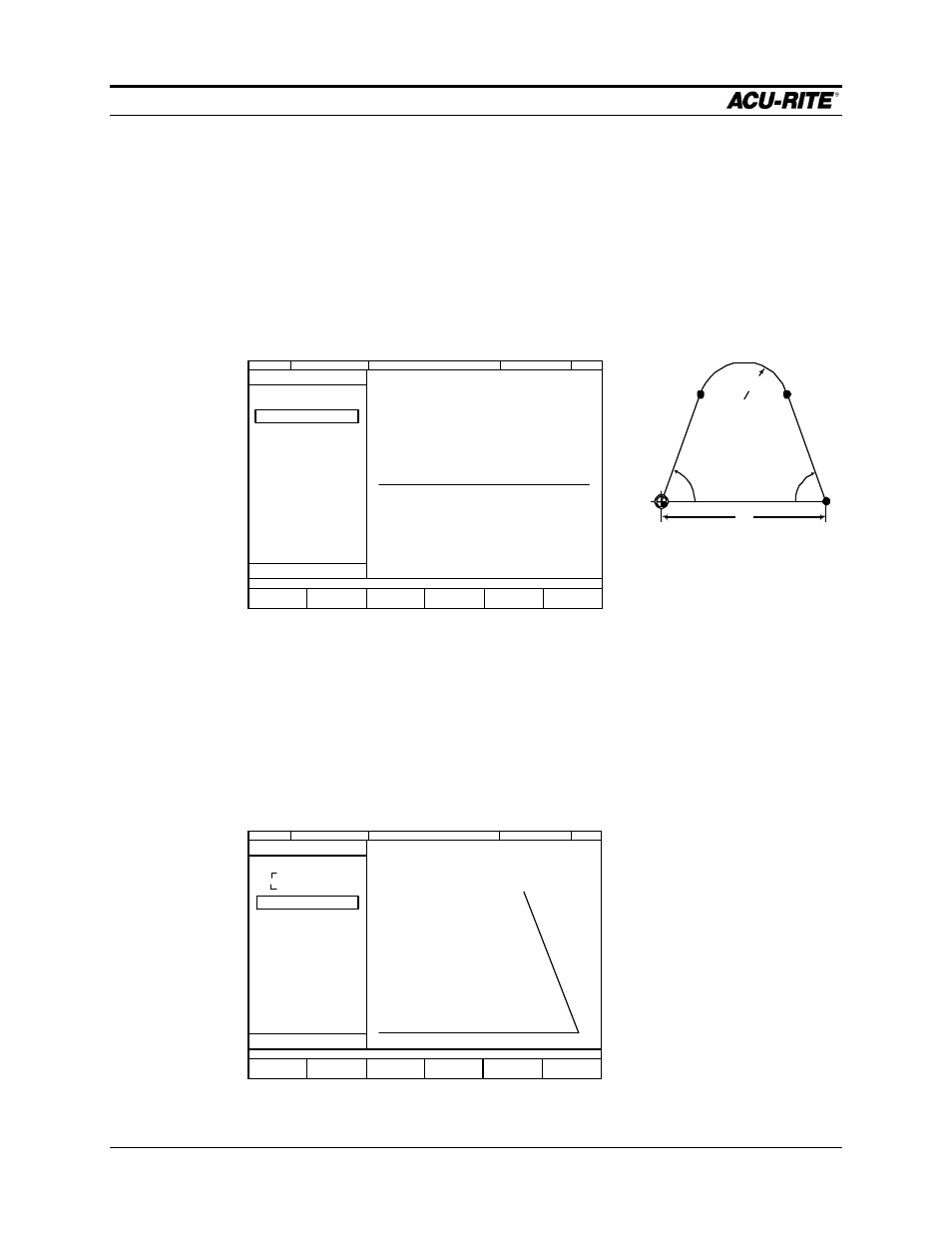 Calculator mill pwr, Operation manual, Step. • press | Form. the, Point is automatically set to point b, You are in the, Field in the | ACU-RITE MILLPWR Old Style User Manual | Page 110 / 135