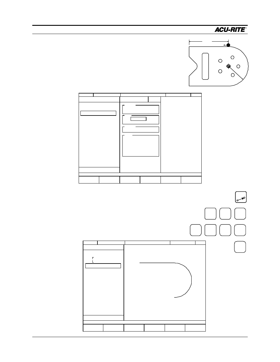 Demonstration mill pwr, Operation manual, Press the | Key. enter the, Field, Page 4-6, Line, To: x2 = -3.0 abs, Y 2 = 1.5 | ACU-RITE MILLPWR Old Style User Manual | Page 60 / 135