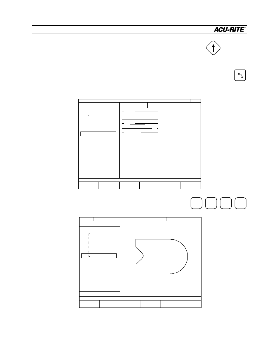 Demonstration mill pwr, Operation manual, Ress the | Enter a radius of | ACU-RITE MILLPWR Old Style User Manual | Page 65 / 135