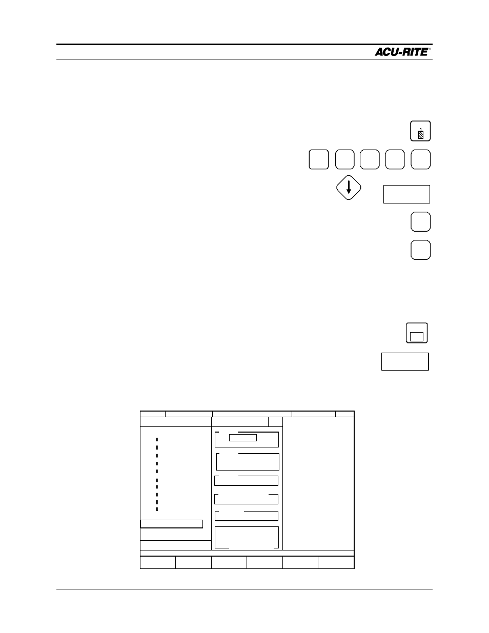 Demonstration mill pwr, Operation manual, Rectangle) key, then select the softkey for | Page 4-16, Tool, Rect, Pocket, Flat end mill | ACU-RITE MILLPWR Old Style User Manual | Page 70 / 135