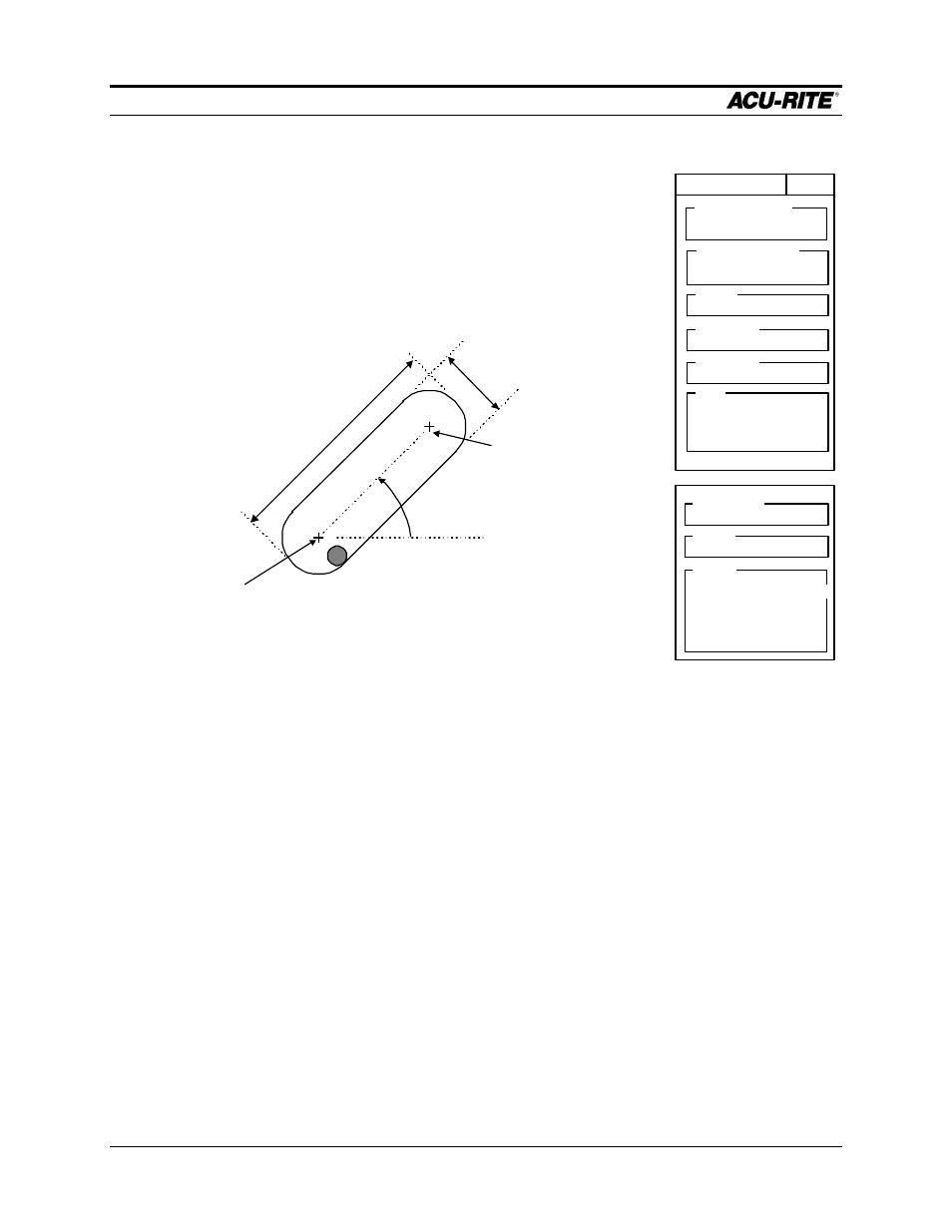 Program steps mill pwr, Operation manual, Slot for a slot, enter the | Of each arc and the, You can enter the, Instead of the, Softkey displays fields which let you specify the, Of the slot (it rotates about the | ACU-RITE MILLPWR Old Style User Manual | Page 84 / 135