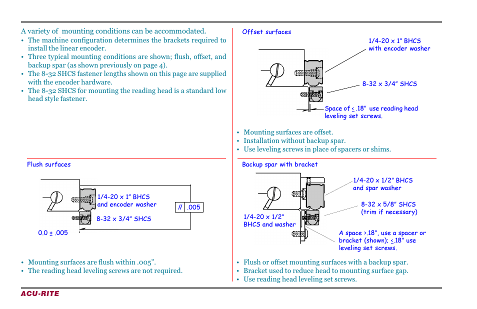 ACU-RITE ENC 150 (New Style) User Manual | Page 10 / 24