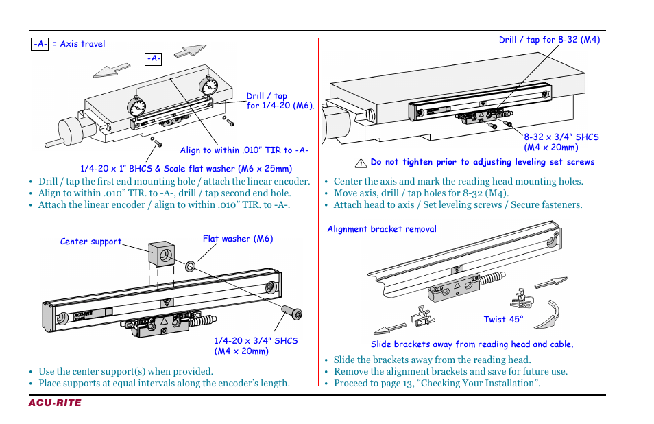 ACU-RITE ENC 150 (New Style) User Manual | Page 12 / 24