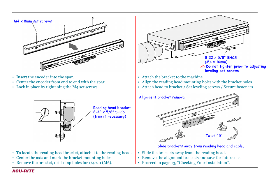 ACU-RITE ENC 150 (New Style) User Manual | Page 14 / 24