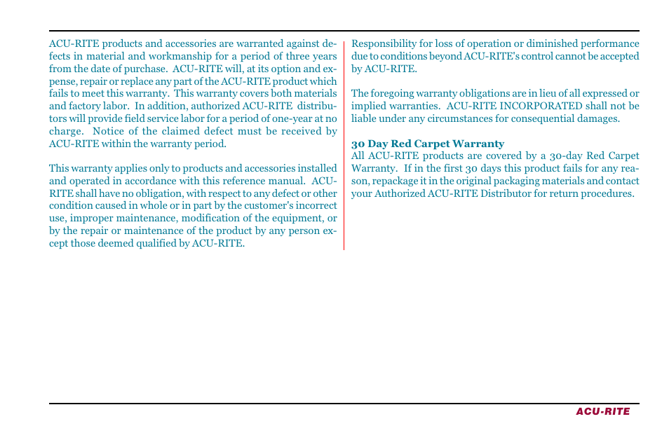 ACU-RITE ENC 150 (New Style) User Manual | Page 21 / 24