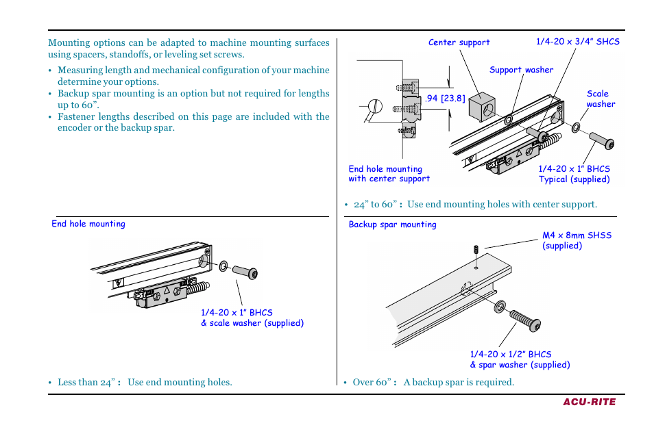 ACU-RITE ENC 150 (New Style) User Manual | Page 9 / 24